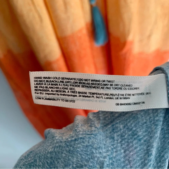 Anthropologie x Carla Weeks Setting Sun Strappy Maxi Dress Sz Small - Picture 9 of 9